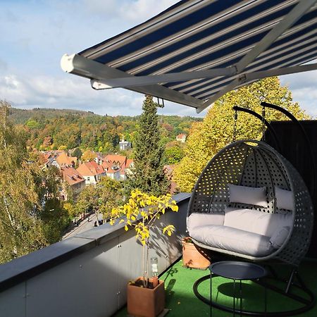 Das Kleine Penthouse Mit Kamin Bad Sachsa Exterior photo