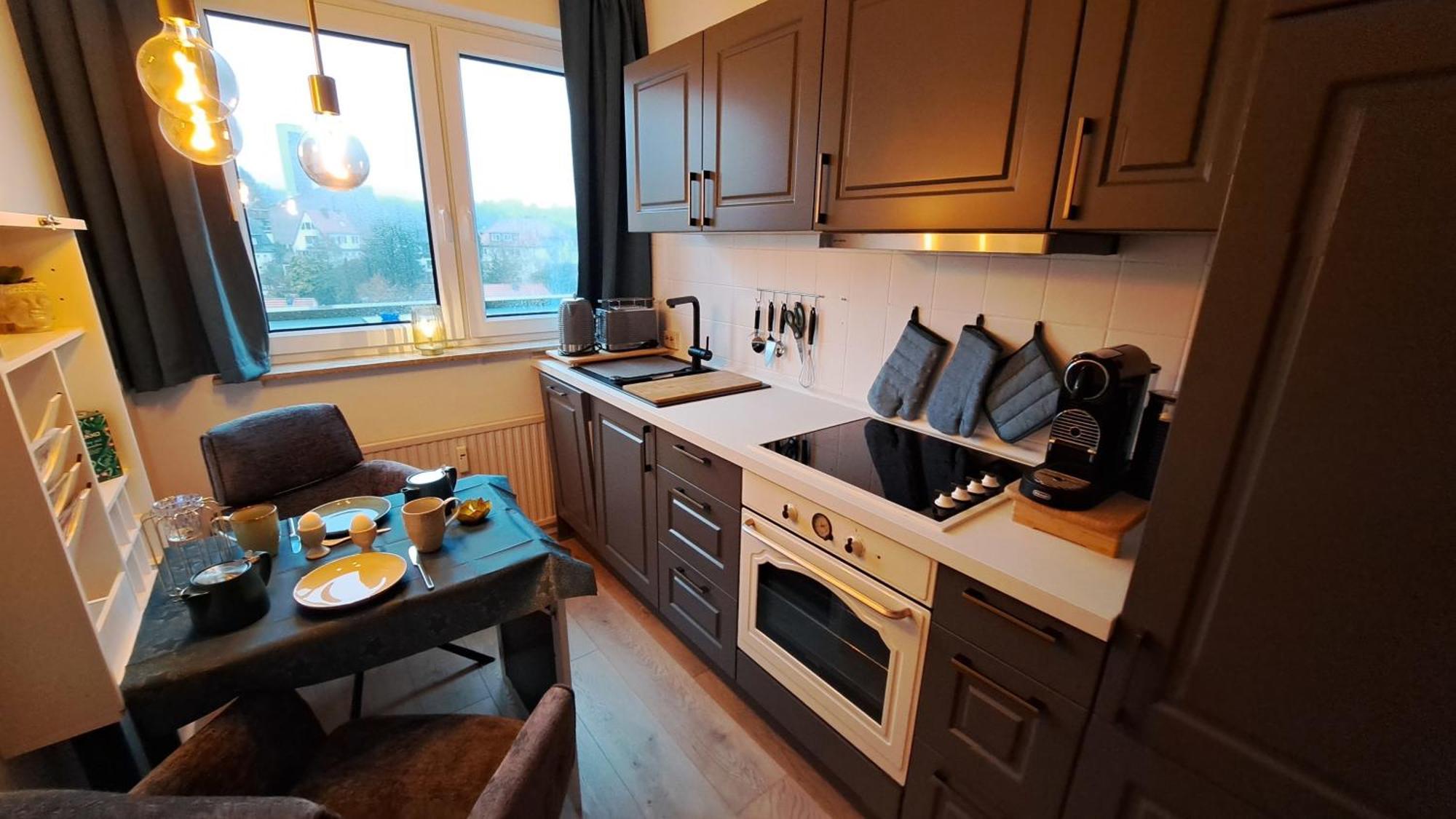 Das Kleine Penthouse Mit Kamin Bad Sachsa Exterior photo